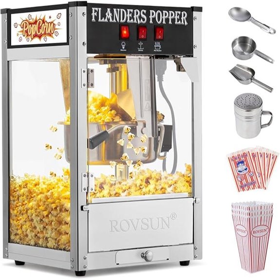 ROVSUN 8oz Popcorn Machine with Accessories