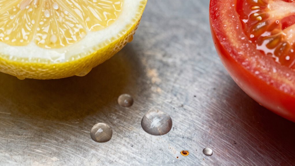 acids corrode specific metals