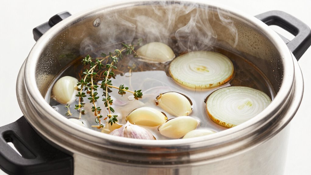 add aromatics strategically early