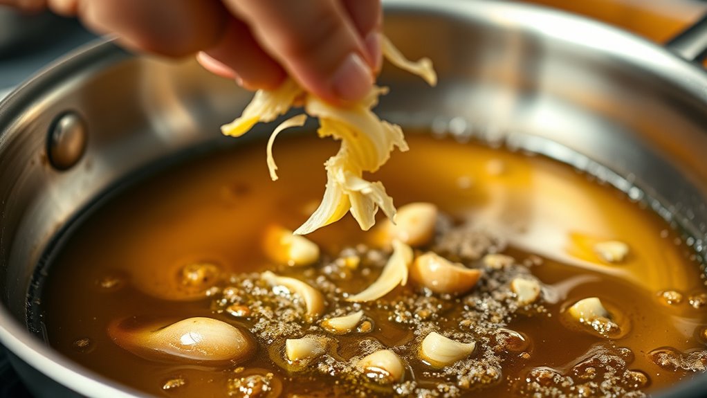 add garlic just before serving