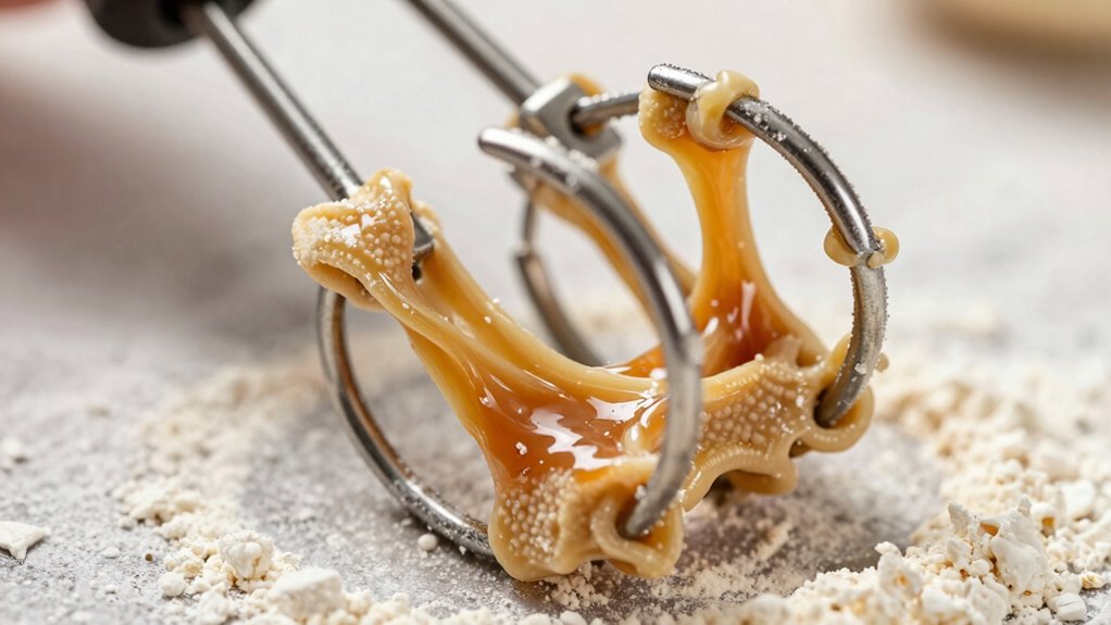 adjust dough consistency regularly