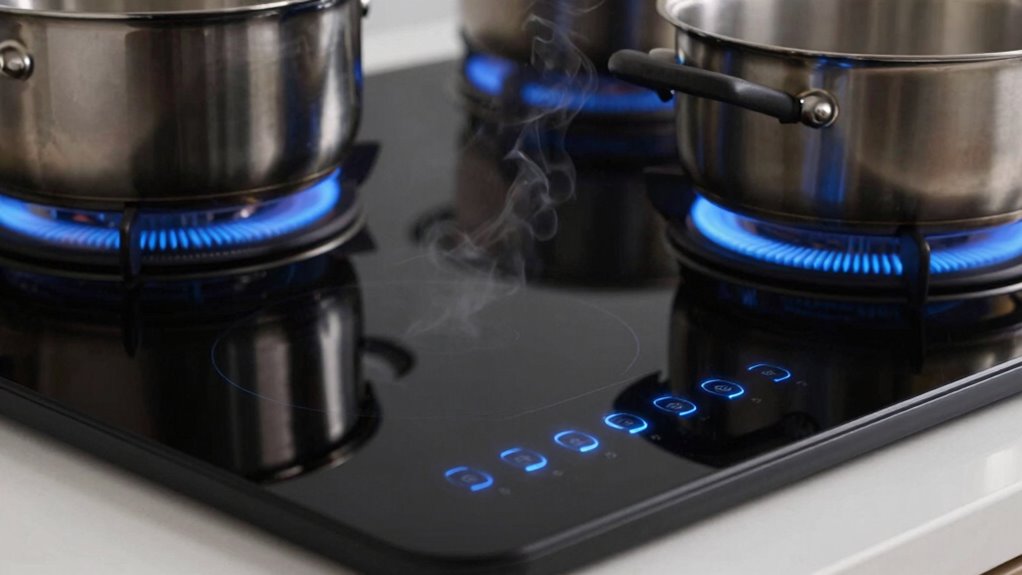 adjust heat and cookware