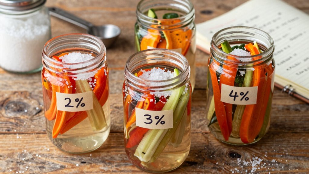 adjust salt for optimal fermentation