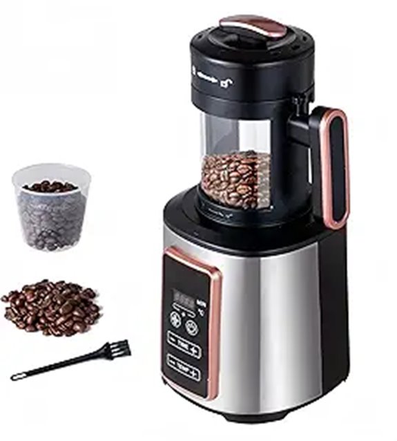 Electric Coffee Bean Roaster Machine (1500W Adjustable Temp)