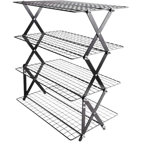 Expandable 4-Tier Collapsible Cooling Rack