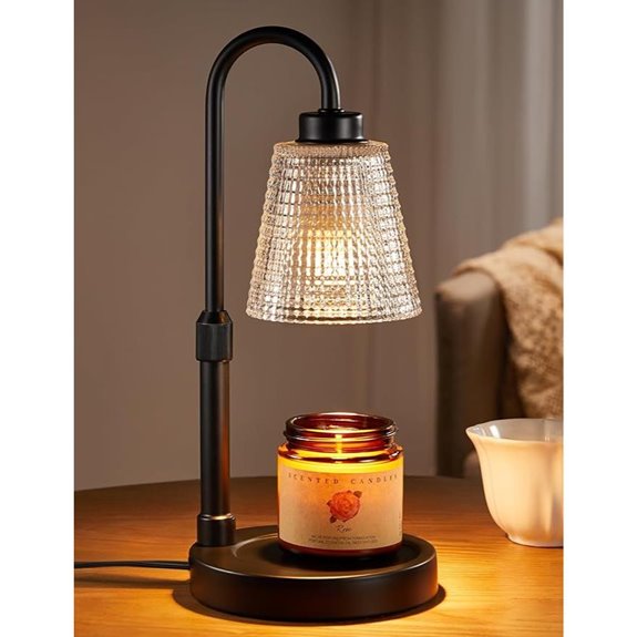 Innqoo Candle Warmer Lamp with Timer and Dimmable Light