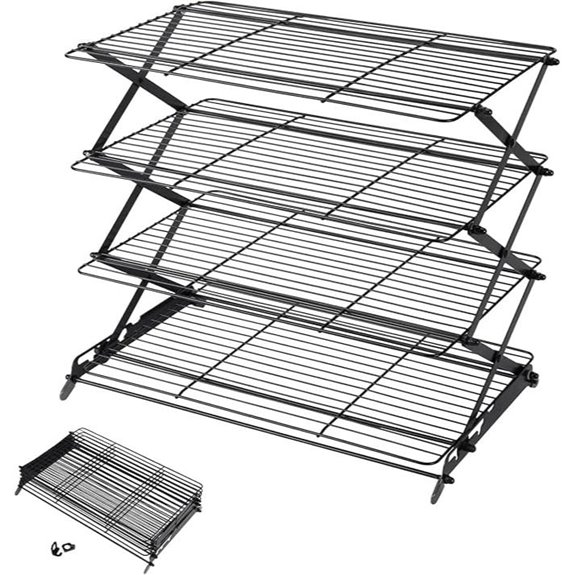 Geesta Multi-Tier Adjustable Collapsible Cooling Rack