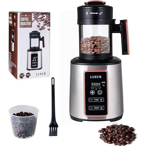 LUEUR Electric Coffee Roaster with Adjustable Settings