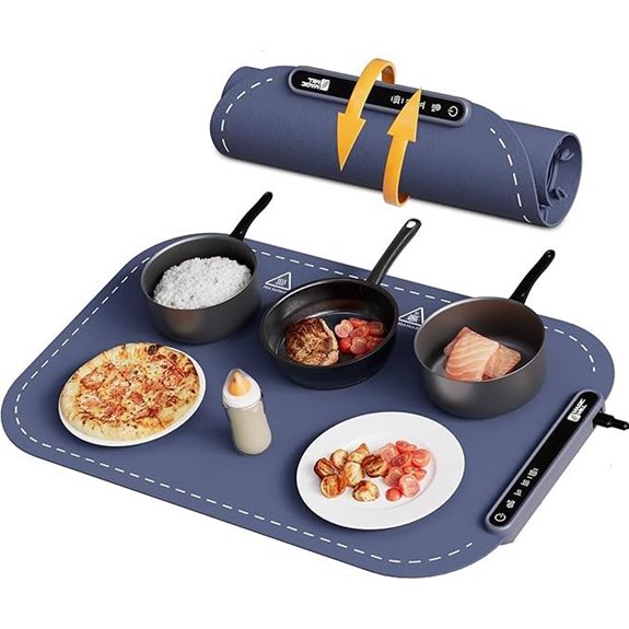 Magic Mill Electric Food Warming Mat with Adjustable Heat