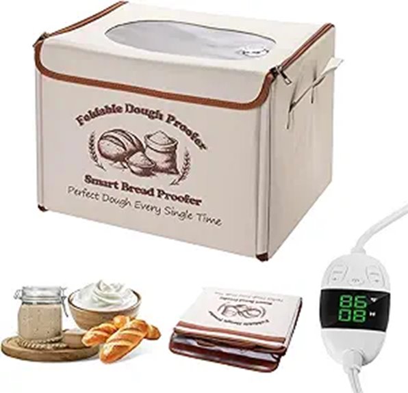 Foldable Bread Proofing Box with Temp & Timer