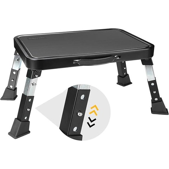BONTEC 3-Level Adjustable Folding Step Stool