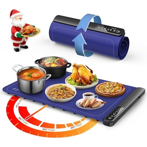 Warming Mat for Food with 4 Temp Levels