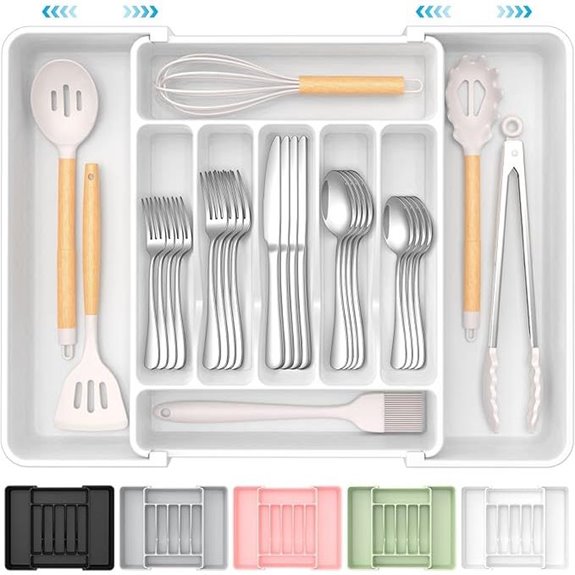 Expandable Silverware Organizer for Kitchen Drawer
