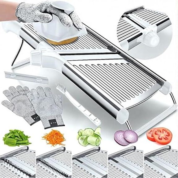 Gramercy Adjustable Mandoline Food Slicer with Gloves