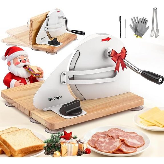 Huanyu Manual Bread Slicer with Adjustable Thickness