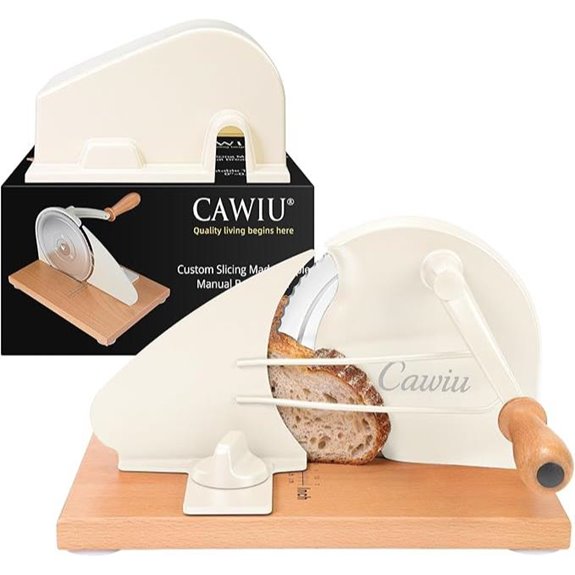 Upgraded Manual Bread Slicer with Adjustable Thickness
