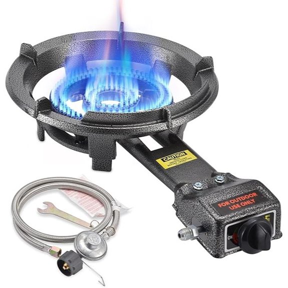 ARC Outdoor Propane Burner Stove with Adjustable Regulator