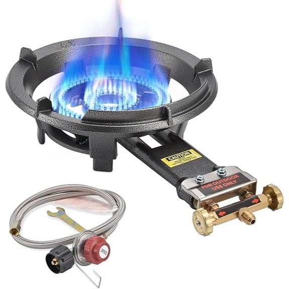 ARC Outdoor Propane Burner Stove with Adjustable Regulator