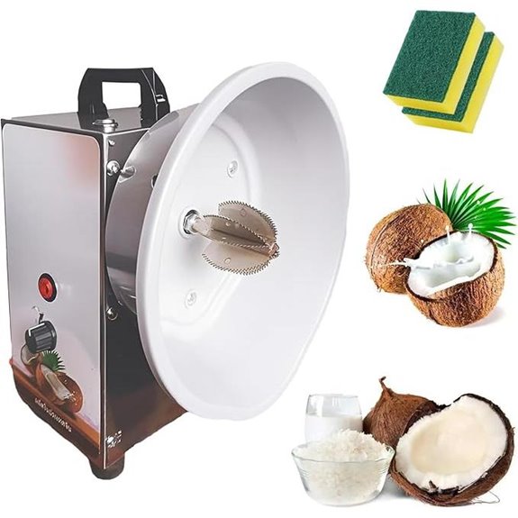 Electric Coconut Grater Machine with Adjustable Speeds