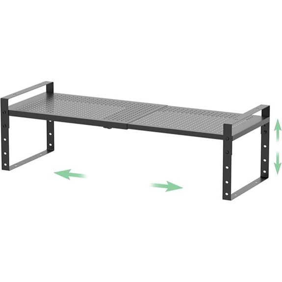 Expandable Steel Countertop Organizer Shelf