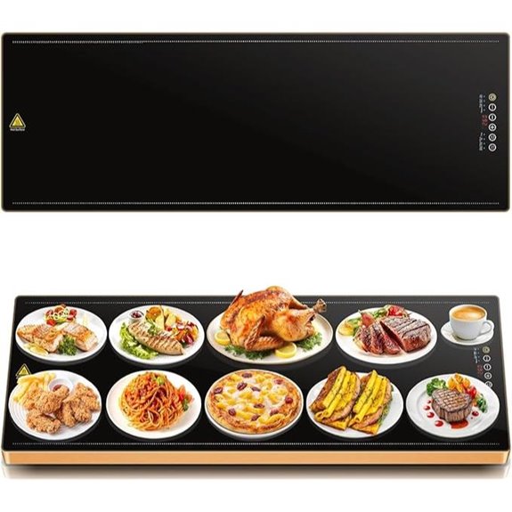 Electric Warming Tray with Adjustable Temperature