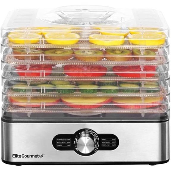 Elite Gourmet Food Dehydrator with Adjustable Temperature