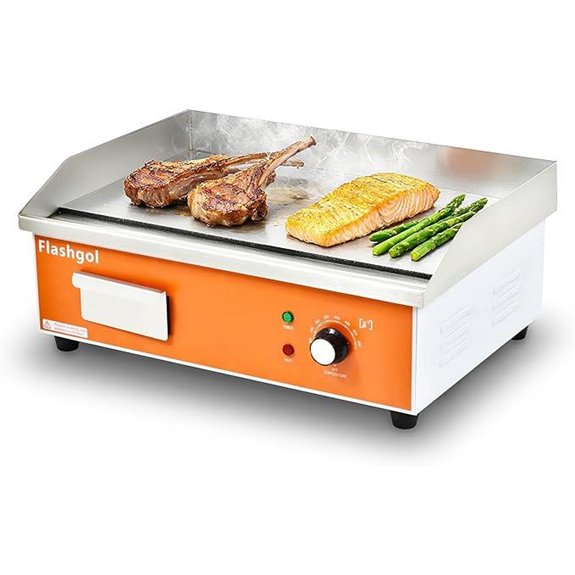 Nonstick Electric Griddle with Adjustable Temperature