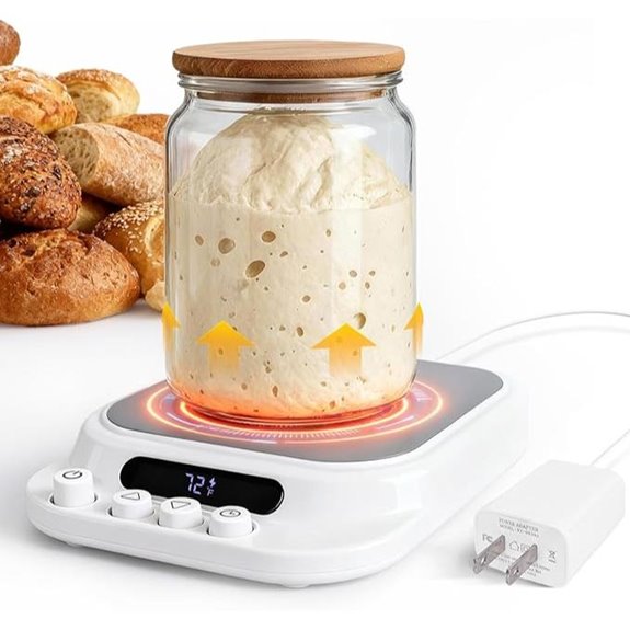 Sourdough Starter Warmer with Adjustable Temp & Timer