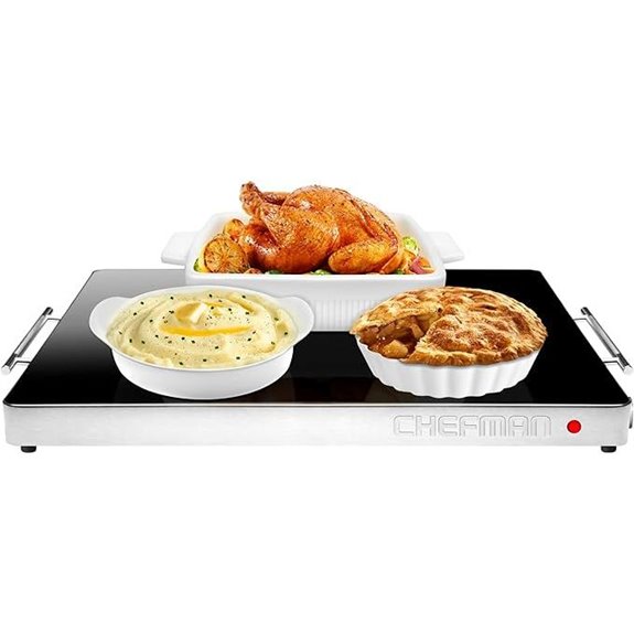 Chefman Electric Warming Tray with Adjustable Temperature