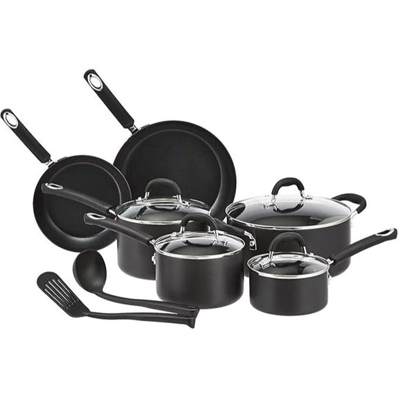Amazon Basics Non-Stick 12-Piece Cookware Set