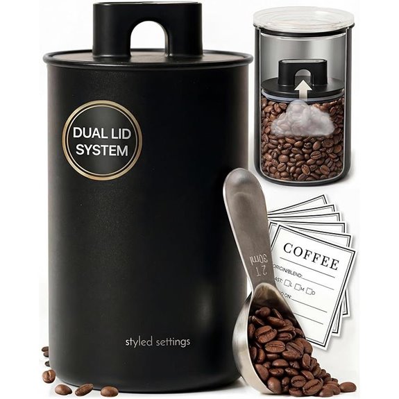 Airtight Coffee Storage Canister with Scoop