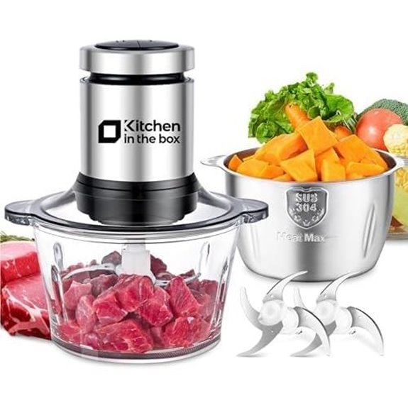Kitchen in the Box Food Processor with Meat Grinder