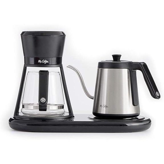 Mr. Coffee BVMC-PO19B All-in-One Pour Over Coffee Maker 6 Cups Black