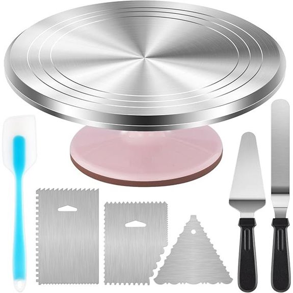 Kootek Aluminum Cake Turntable & Decorating Kit