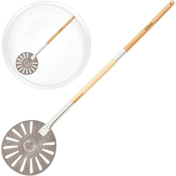 Chef Pomodoro Aluminum Pizza Peel with Detachable Handle
