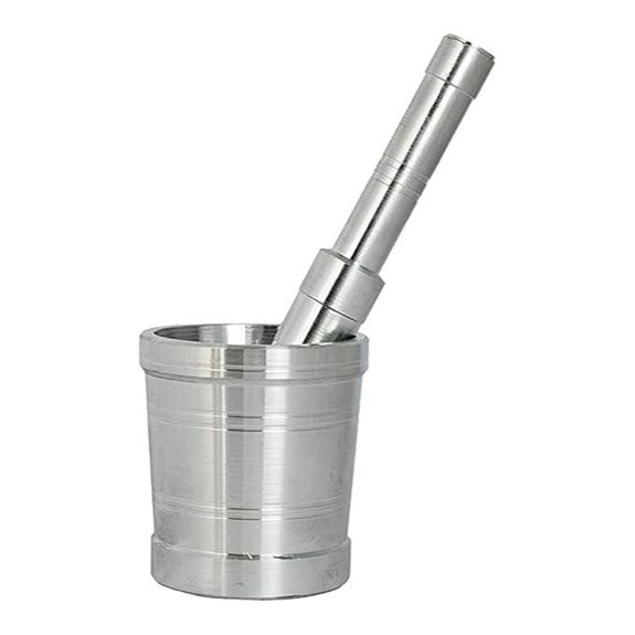 Aluminum Mortar & Pestle Set for Spices and Herbs