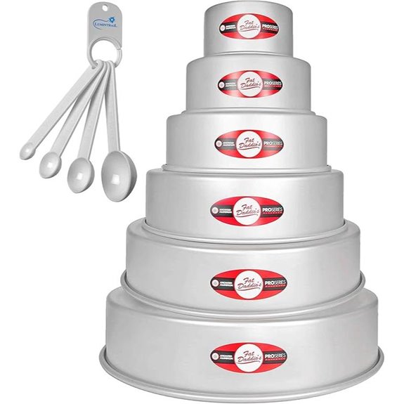 Lumintrail Fat Daddios Aluminum Tiered Cake Pans Set