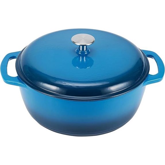 Amazon Basics Enameled Cast Iron Dutch Oven 6 Qt