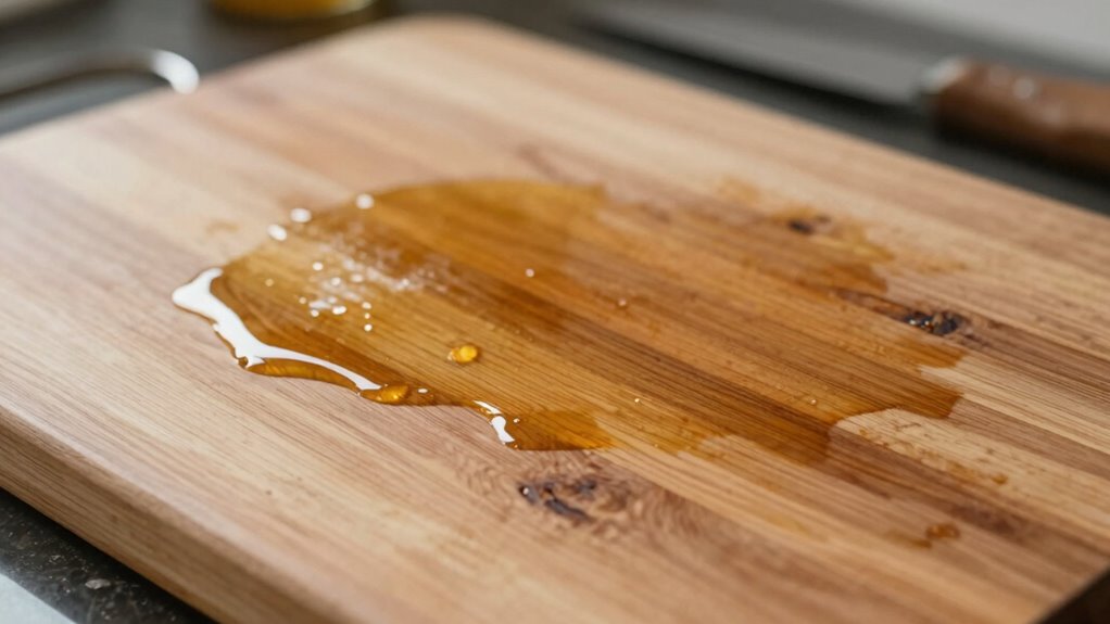 apply oil evenly carefully