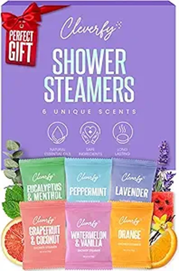 Cleverfy Shower Steamers Aromatherapy Gift Set (6 Tablets)