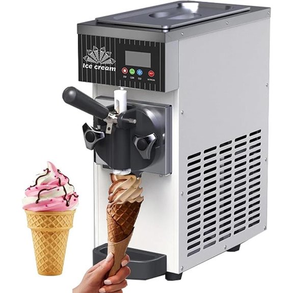 Soft Serve Ice Cream Machine with Auto Clean