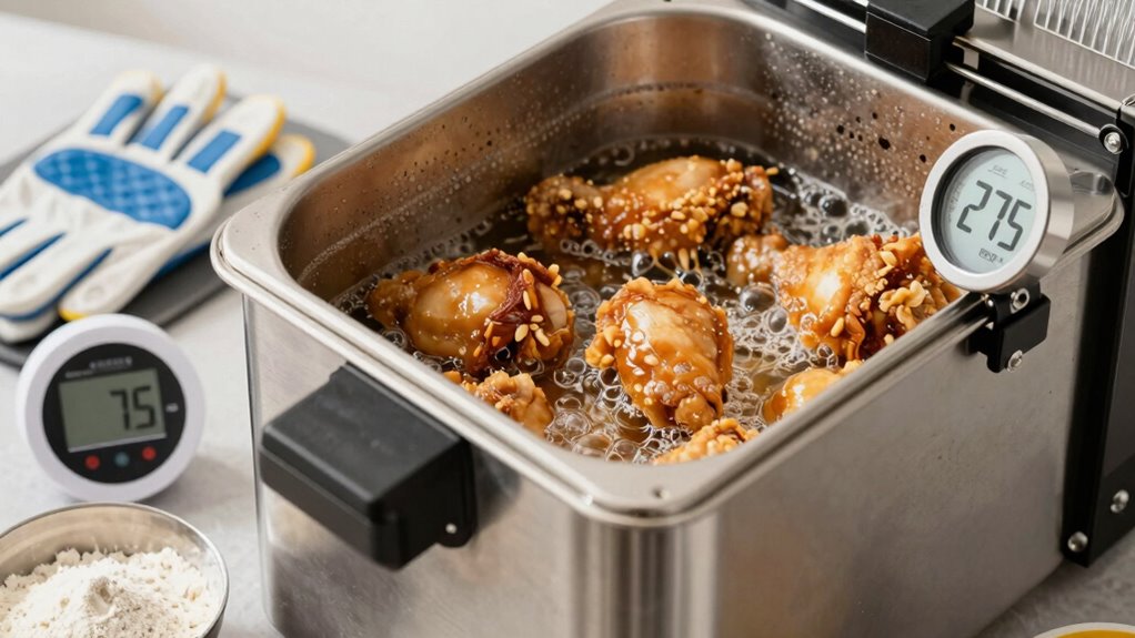 avoid overcrowding and cold oil