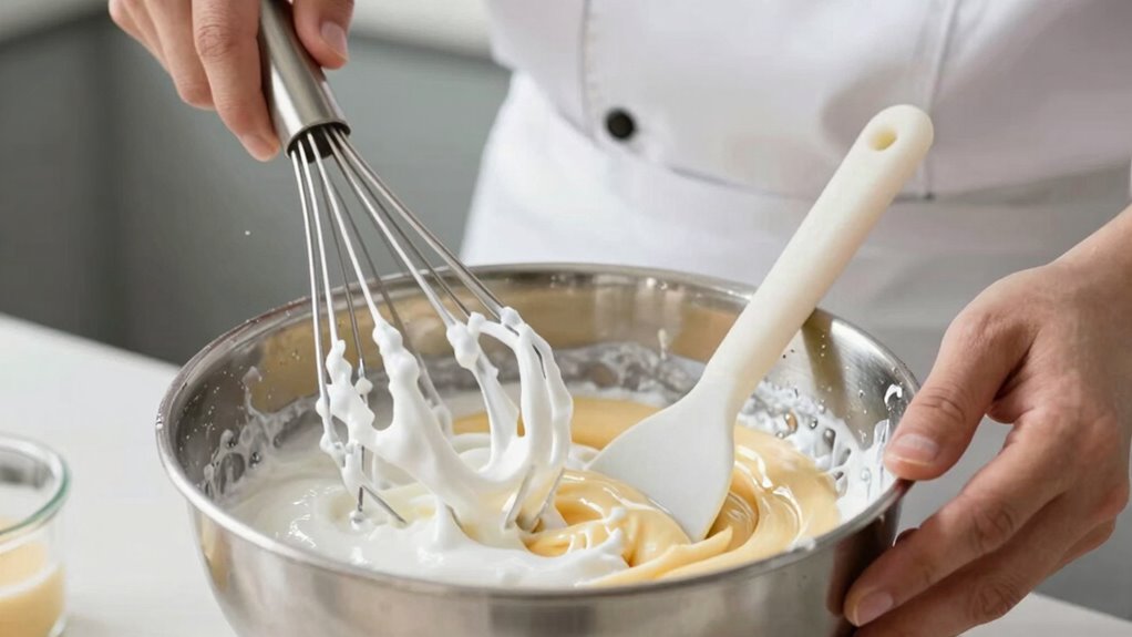 avoid overmixing and improper folding