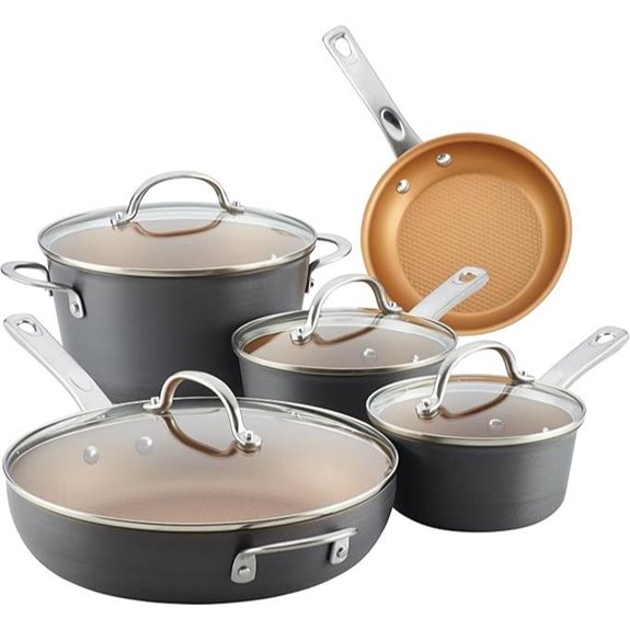 Ayesha Curry Nonstick Cookware Set 9 Pieces