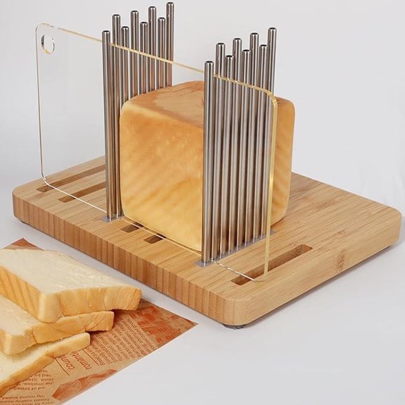Bamboo Bread Slicer for Homemade Bread