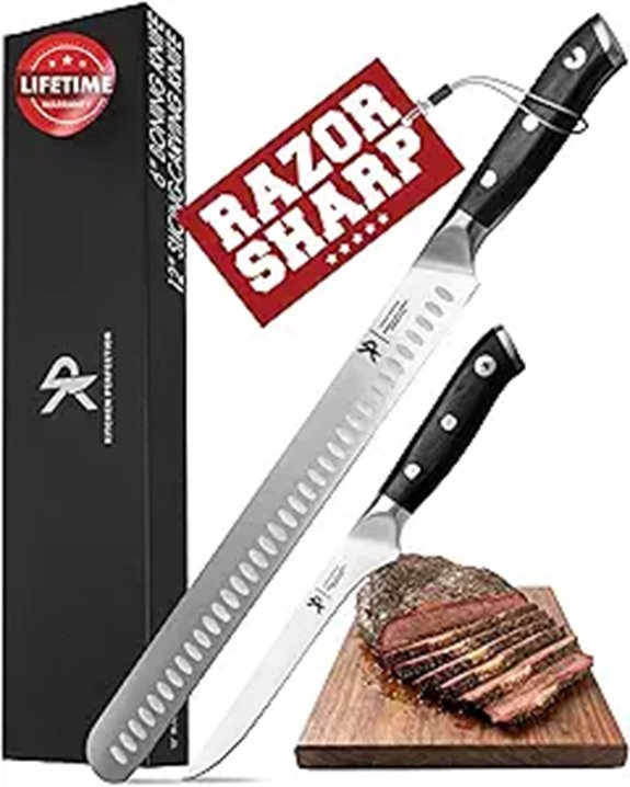 Kitchen BBQ Carving Set with Slicing and Boning Knives
