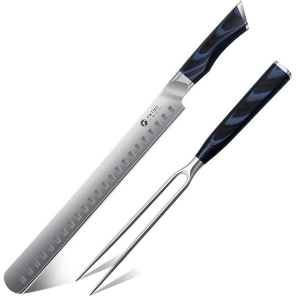FINTISO BBQ Carving Knife Set with G10 Handles