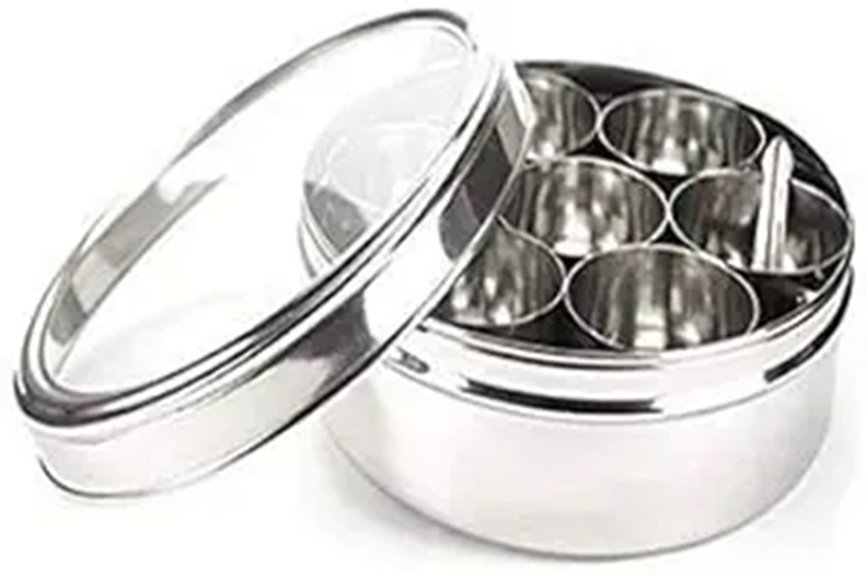 Nature's Own Stainless Steel Indian Spice Box