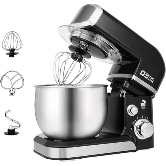 Kitchen Stand Mixer 3.2 Qt 6 Speeds Black