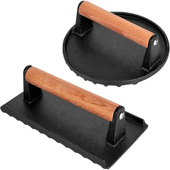 Blackstone Burger Press Set with Wooden Handle
